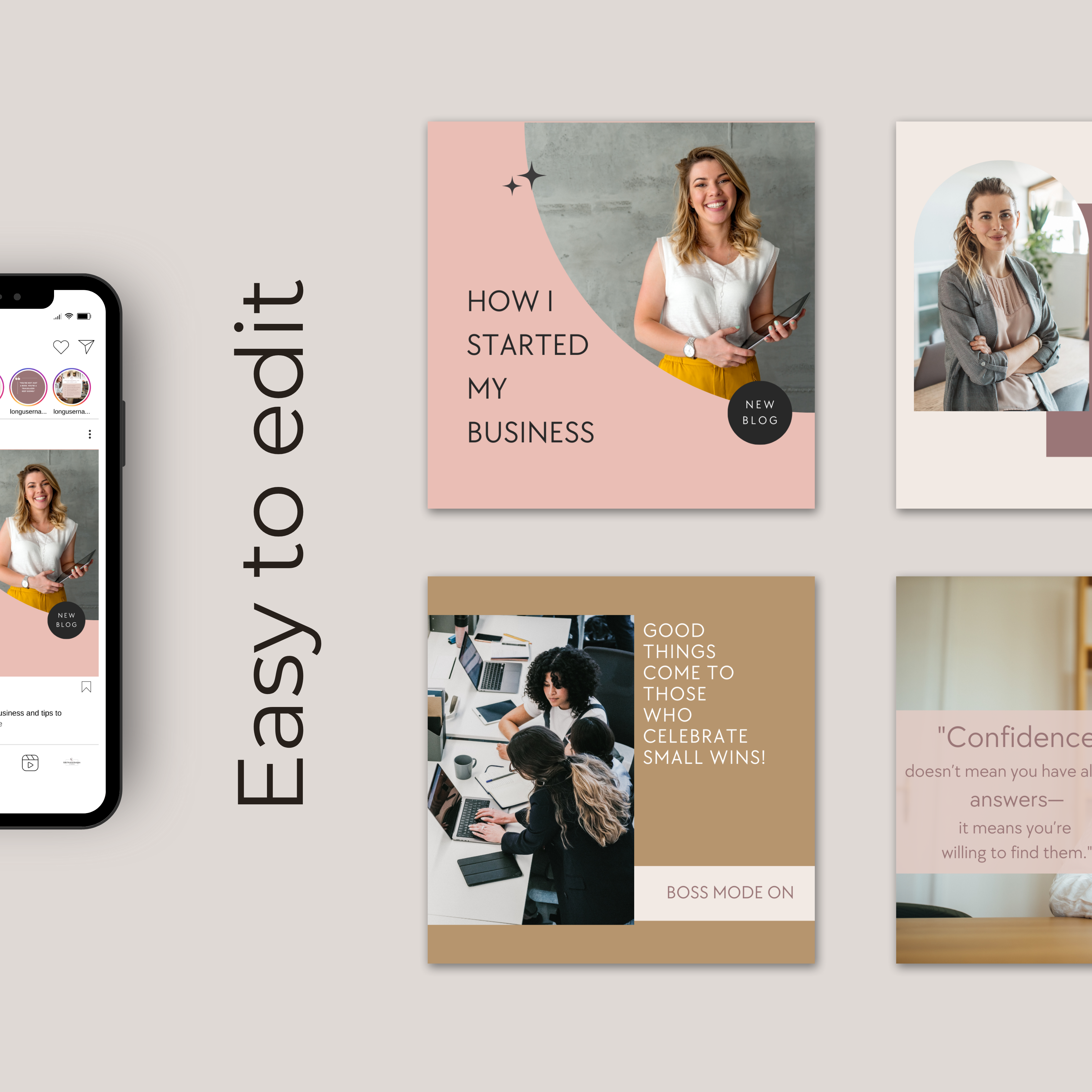 Women in Business Instagram Post Templates - Image 2