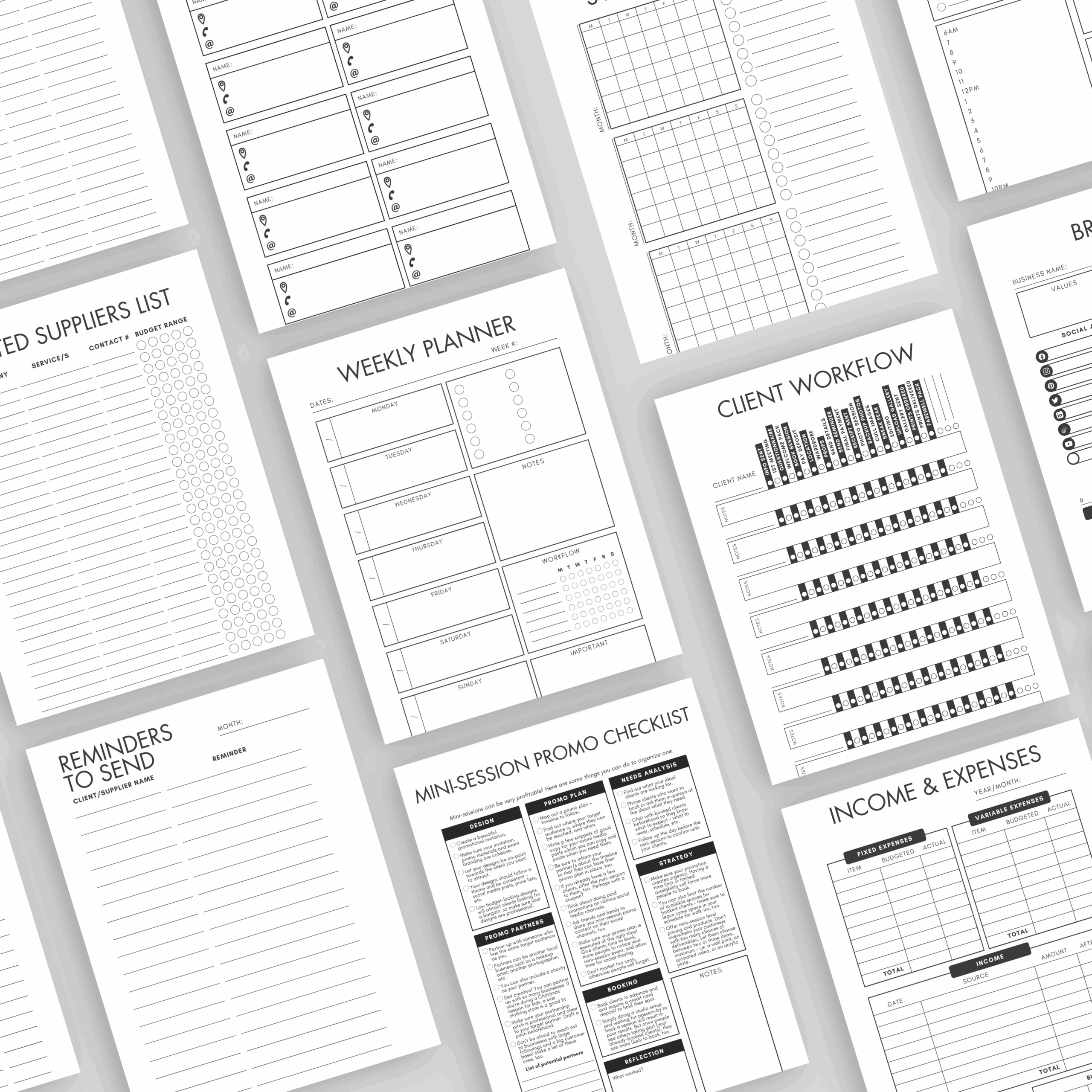 The Ultimate Photographer Planner - Image 4